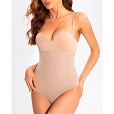 Seamless Tummy Control Butt Lifting Shapewear Panty - nude