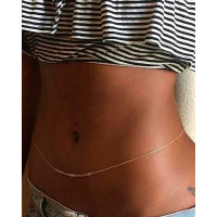 Sequins Minimalist Body Chain - gold