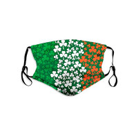 St. Patrick's Day Clover Print Breathable Earloo Face Maskp - style4