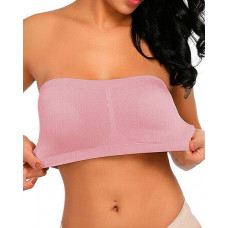 Strapless Bandeau Bralette Invisible Bra - pink