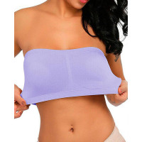 Strapless Bandeau Bralette Invisible Bra - purple