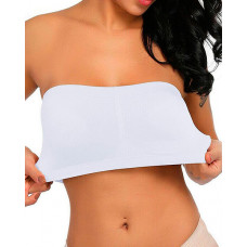 Strapless Bandeau Bralette Invisible Bra - white