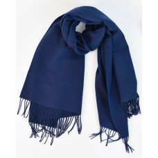 Tassel Design Warm Long Scarf - blue