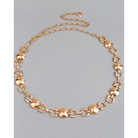 Vintage Geometric Hollow Out Waist Chain - gold