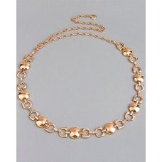 Vintage Geometric Hollow Out Waist Chain - gold