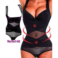 Waist Trainer Slimming Corset Tummy Control Shapewear - black