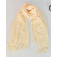 Warm Long Tassel Design Scarf - nude