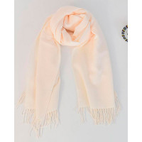 Warm Long Tassel Design Scarf - white