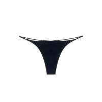 Zebra Stripe Print/ Plain Low Waist Skinny Panty - black